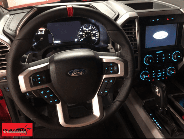 Raptor Steering Wheel Conversion for 2015-2020 F-150 with Factory Column Shifter (Includes Plug-N-Play Harness)